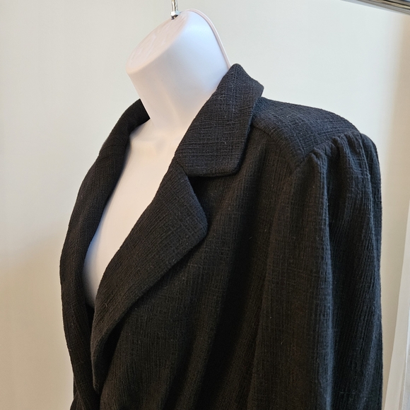 EUC Anthropologie Lexi Knit Black Blazer, Sz Small - Picture 7 of 11